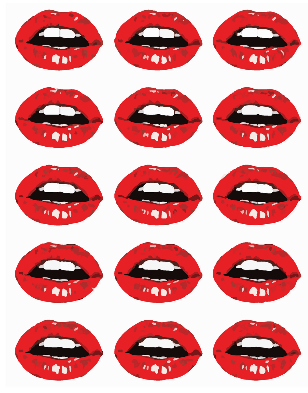 15 LIPS POSTER - PosterFi