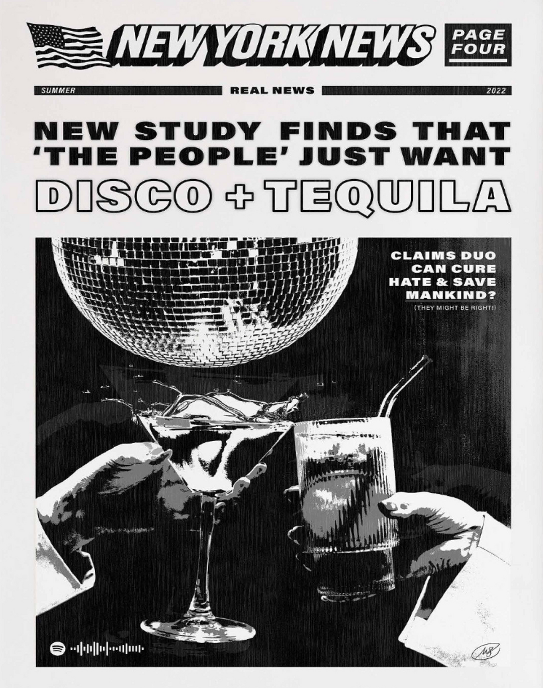DISCO N TEQUILA POSTER - PosterFi