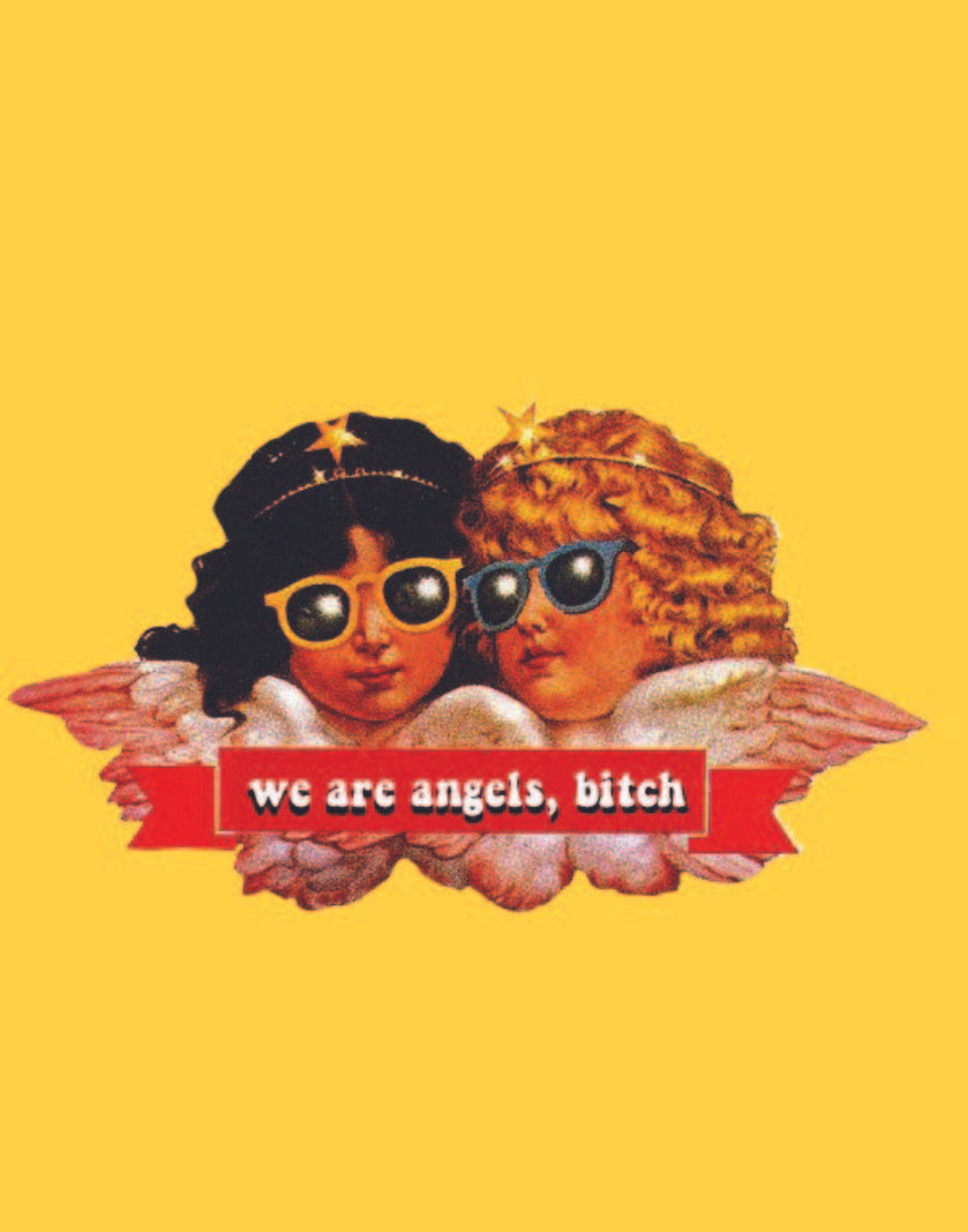 ANGELS BITCH POSTER IN MULTIPLE COLORS - PosterFi