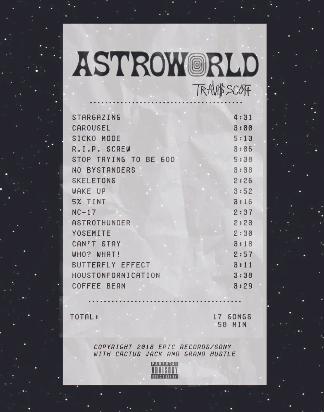 ASTRO RECEIPT POSTER - PosterFi