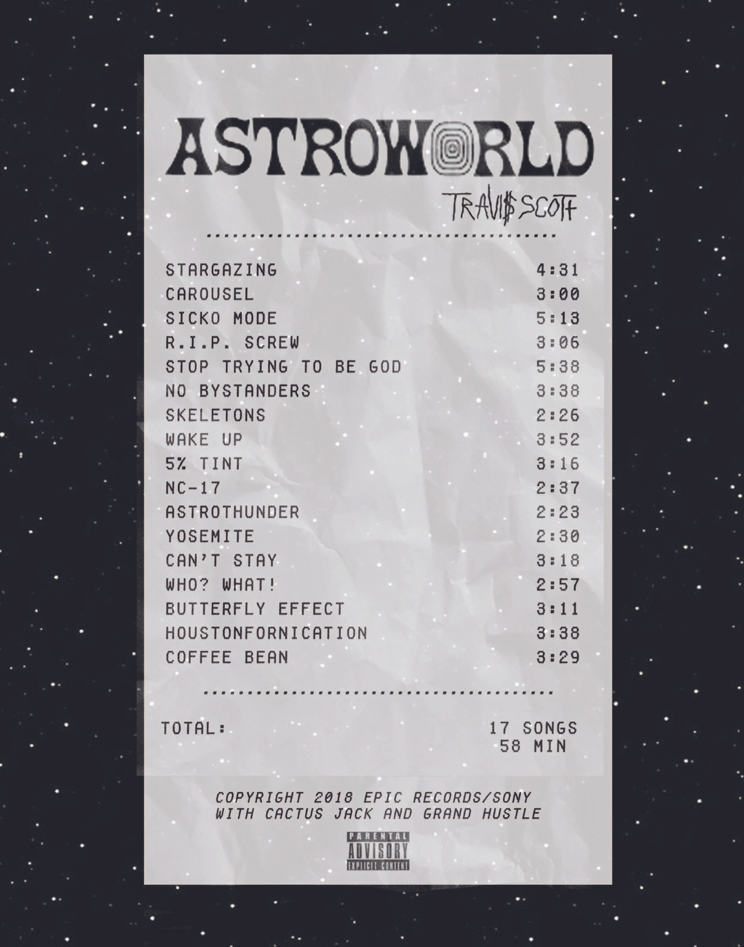 ASTRO RECEIPT POSTER - PosterFi