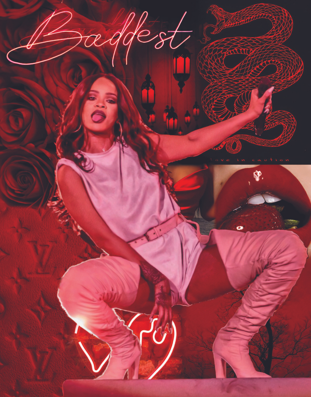 BADDEST RIRI POSTER - PosterFi