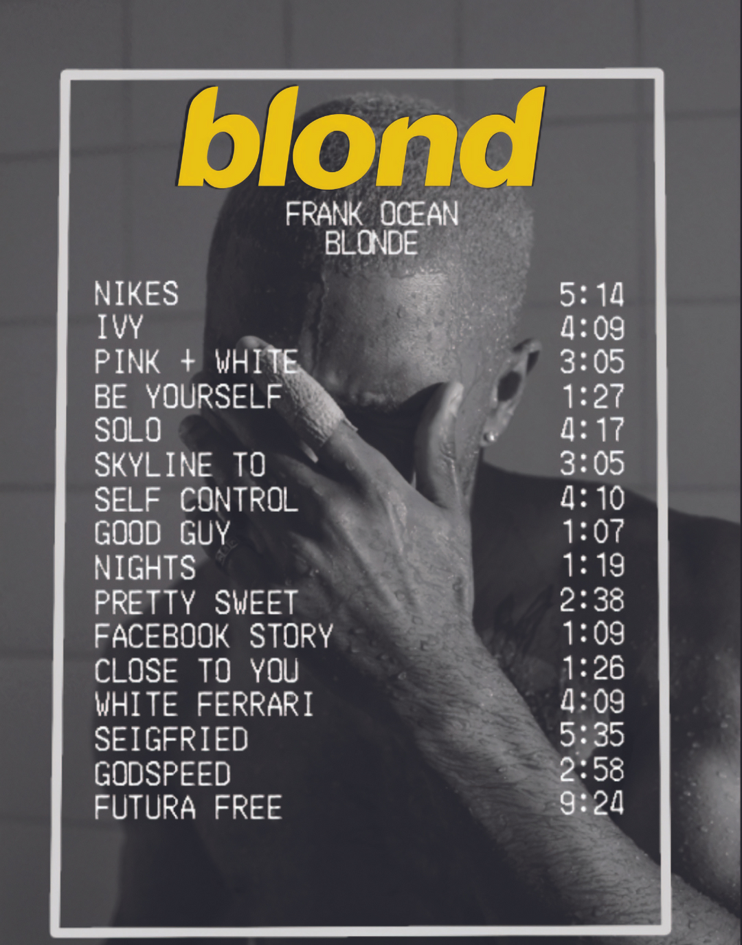 BLOND RECEIPTS POSTER - PosterFi