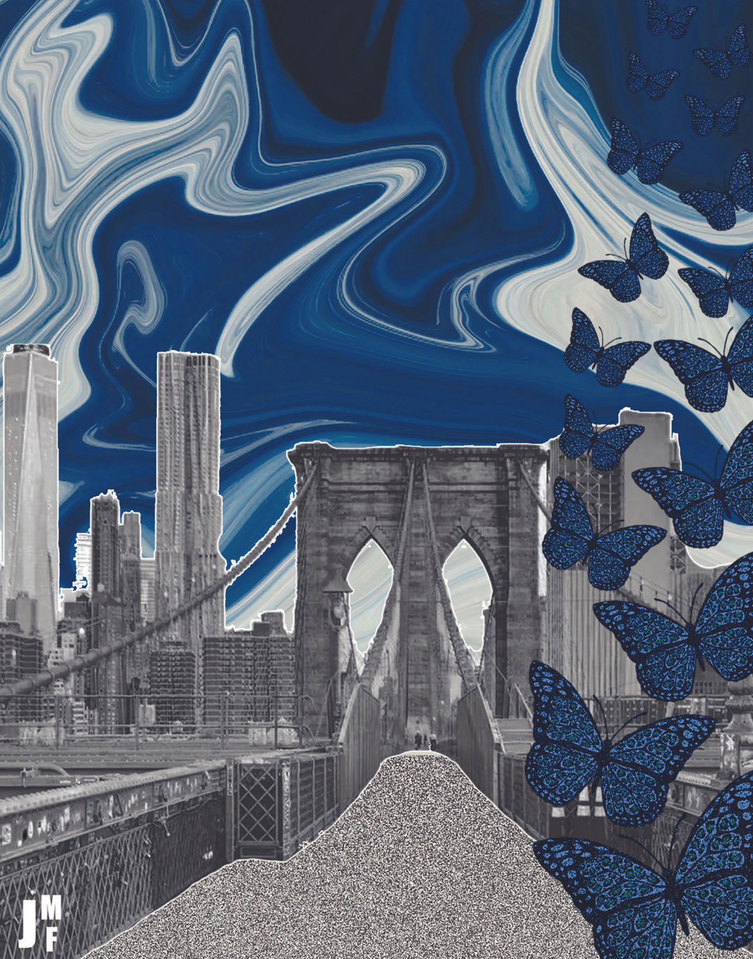 BLUE BUTTER BRIDGE POSTER - PosterFi