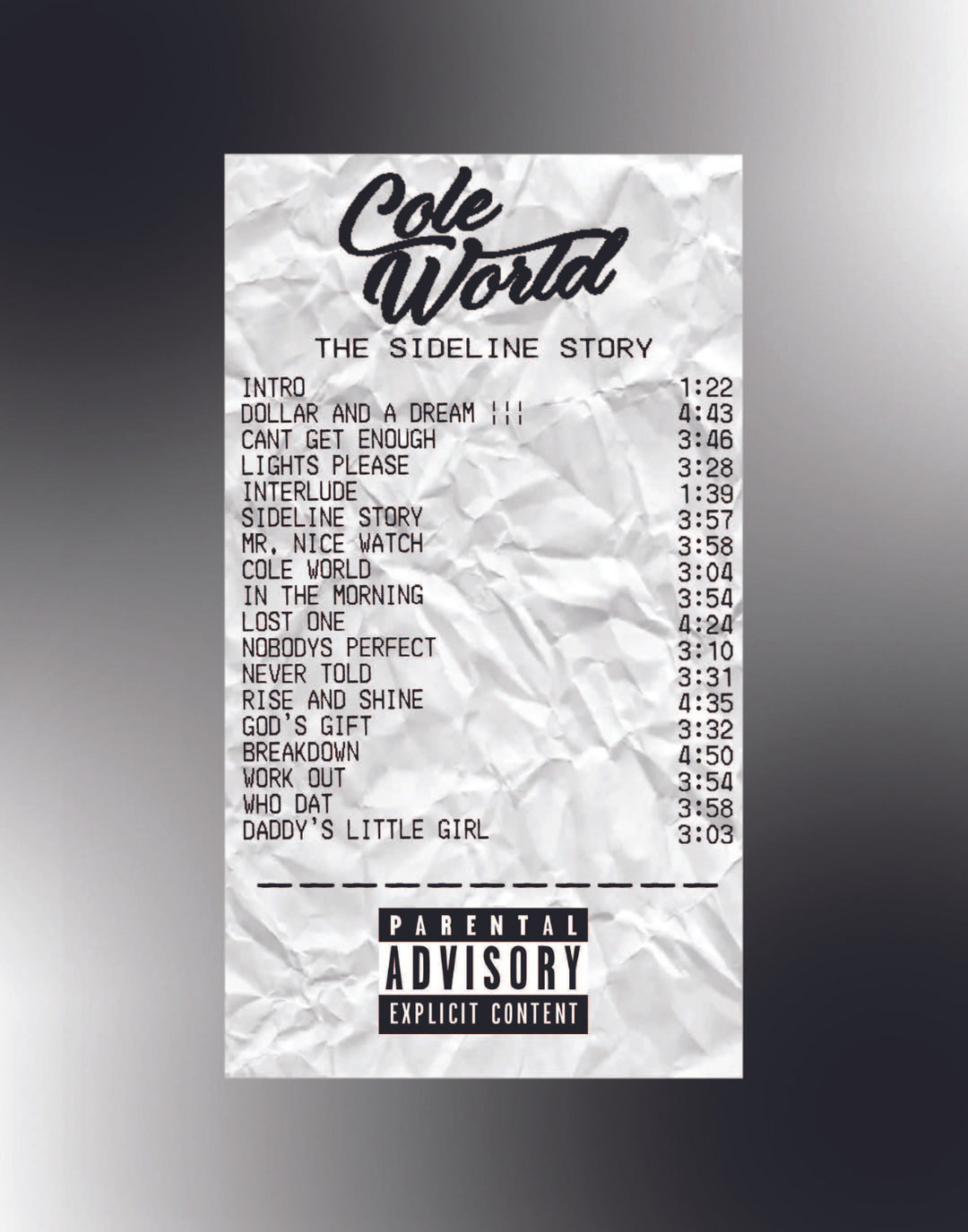 COLE WORLD RECEIPT POSTER - PosterFi
