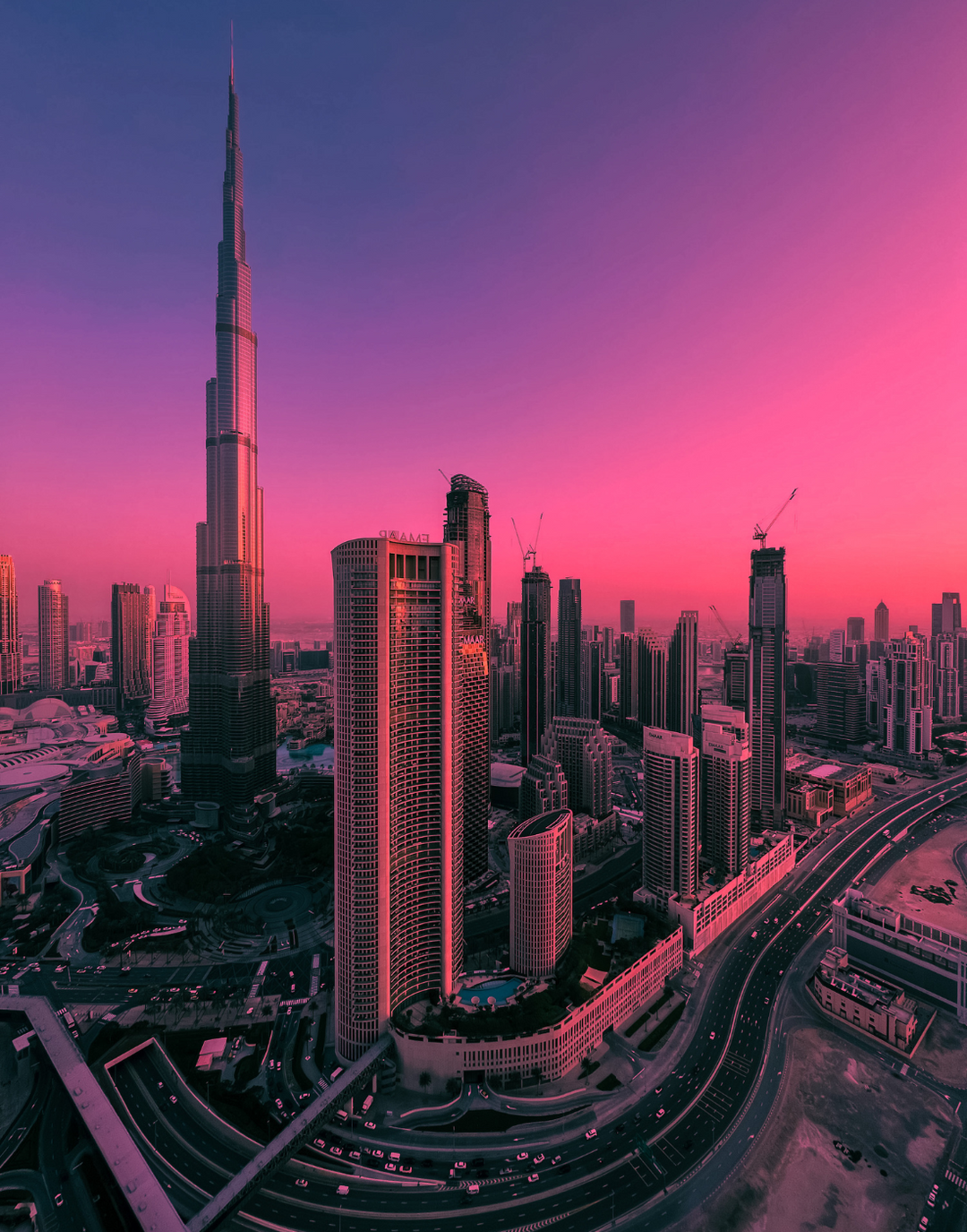 DUBAI SUNSET POSTER - PosterFi