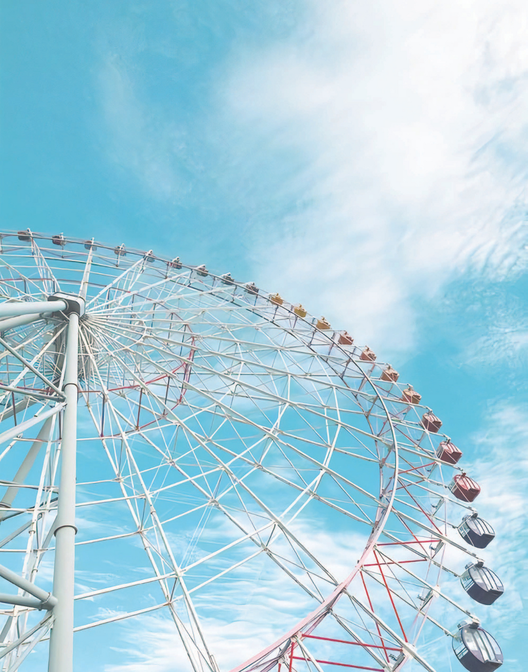 FERRIS WHEEL BLUE POSTER - PosterFi