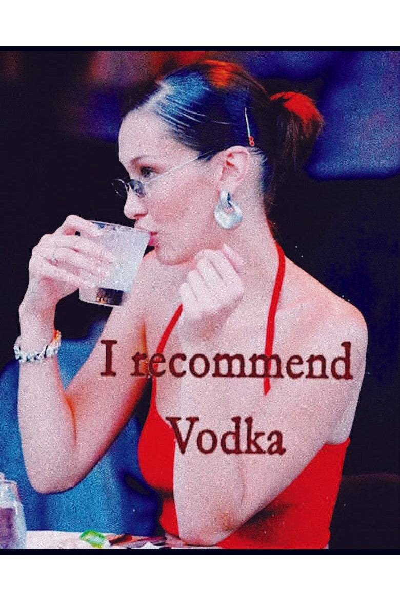 I RECOMMEND VODKA POSTER - PosterFi