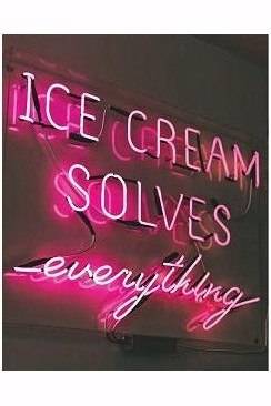 ICE CREAM SOLVES EVERYTHING POSTER - PosterFi