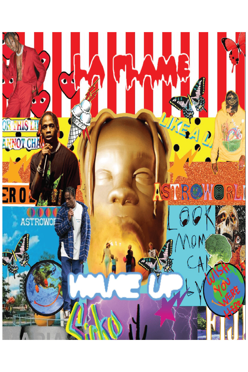 LA FLAME COLLAGE POSTER - PosterFi