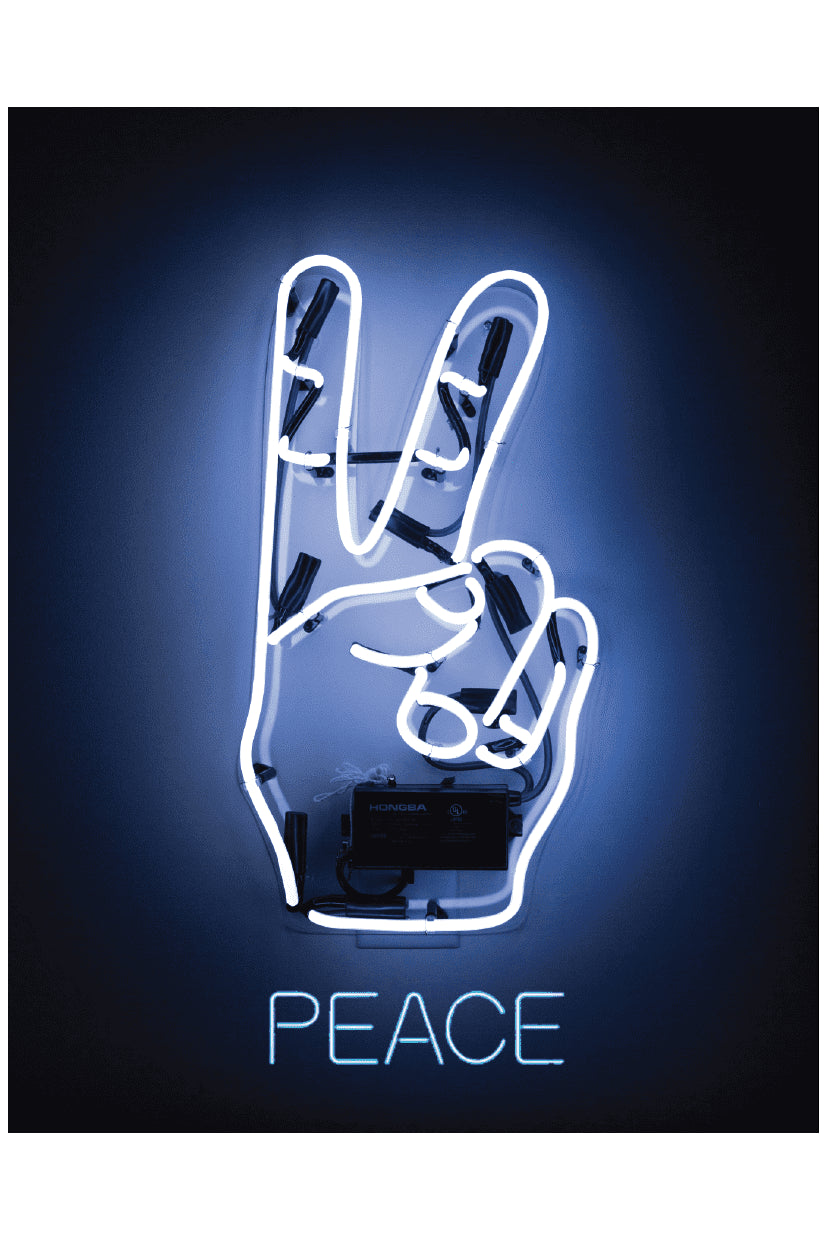 LED PEACE POSTER - PosterFi