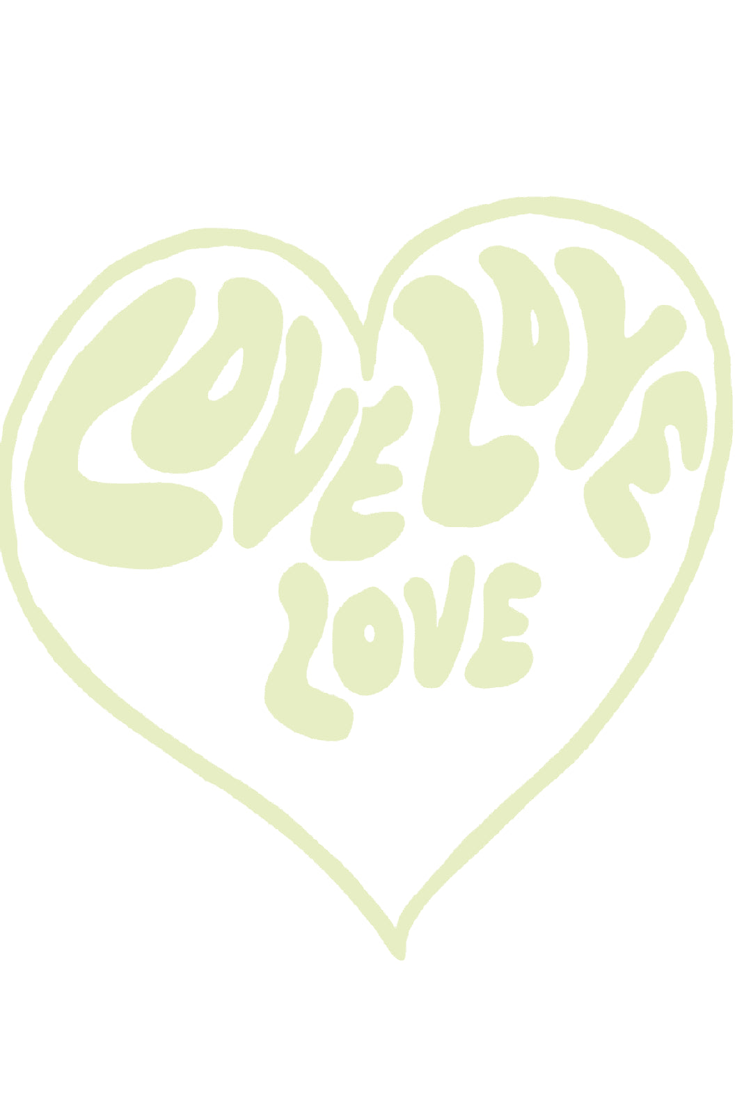 LOVE LOVE LOVE POSTER - PosterFi