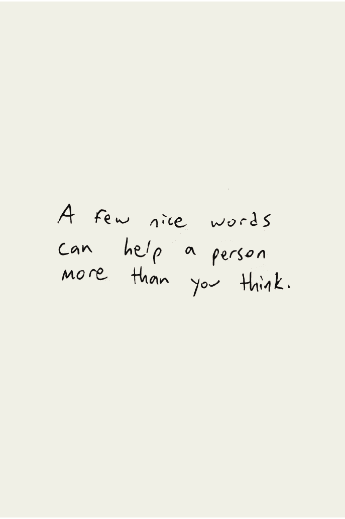 NICE WORDS POSTER - PosterFi