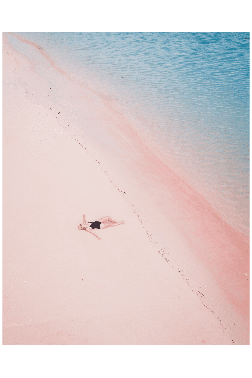 PINK BEACH POSTER - PosterFi