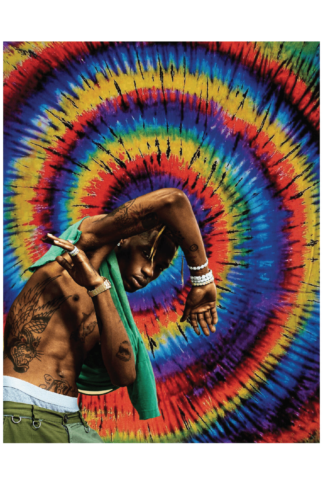 TIE DYE TRAV POSTER - PosterFi
