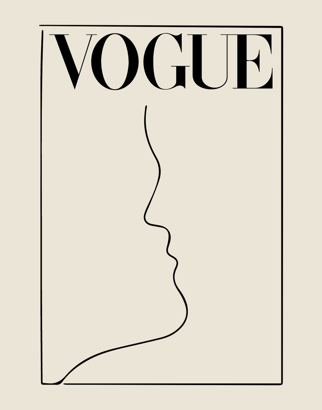 VOGUE LINES POSTER - PosterFi