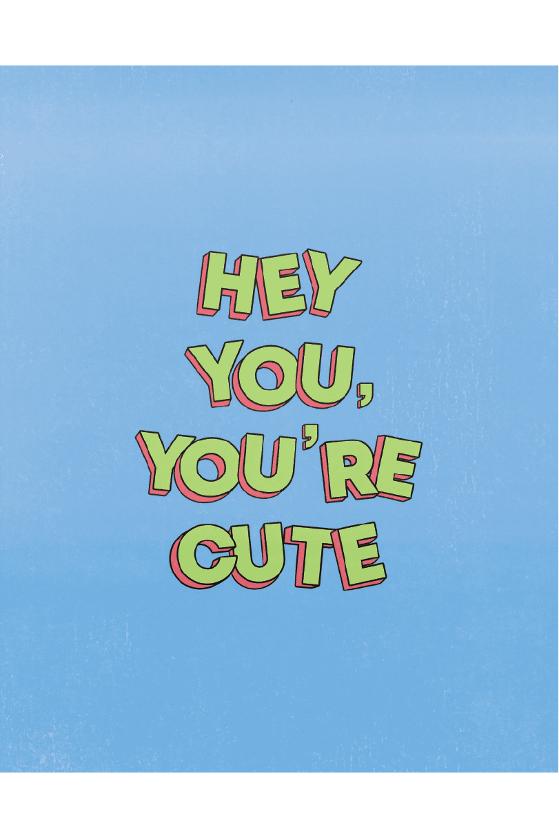 YOURE CUTE POSTER - PosterFi