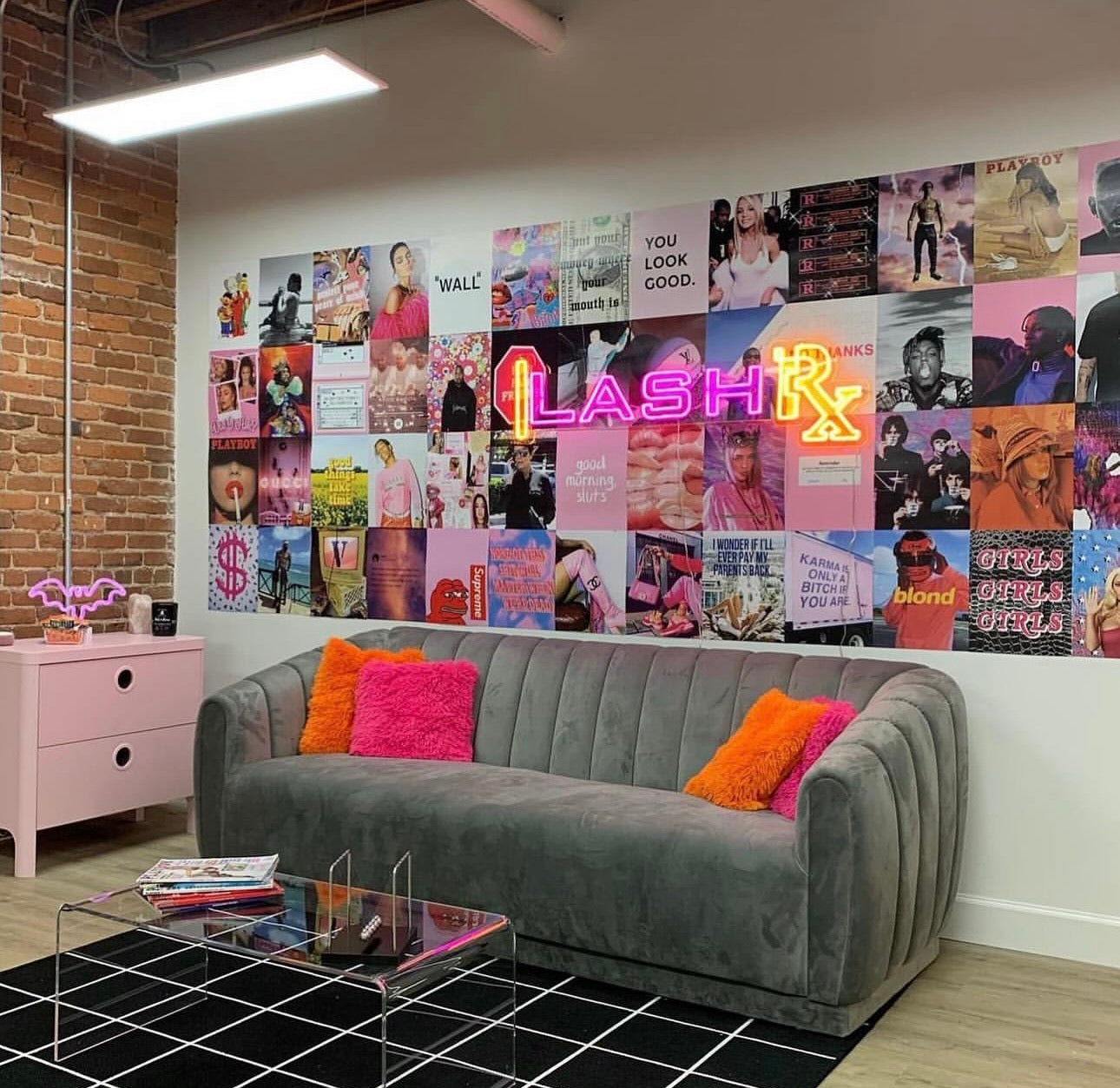 PosterFi posters styled in a real room