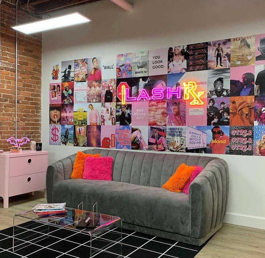 PosterFi posters hung in a customer's room