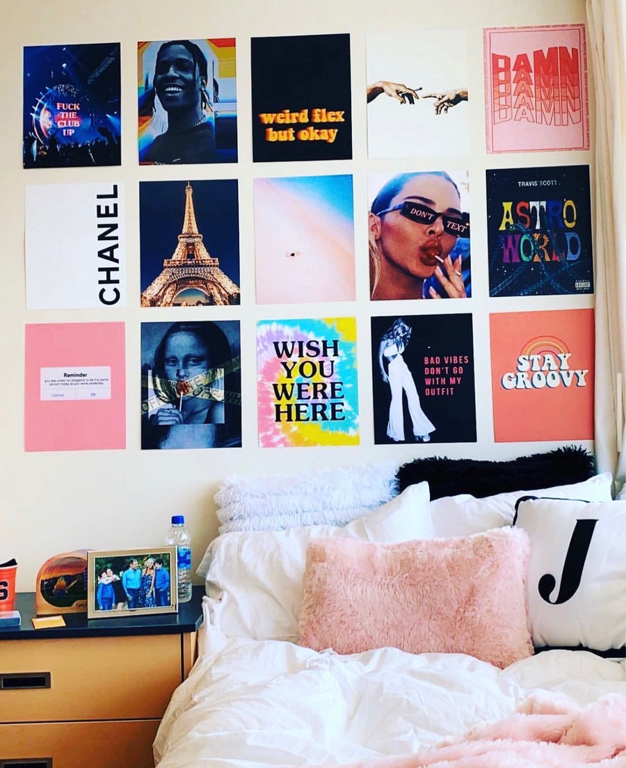 PosterFi posters hung in a customer's room