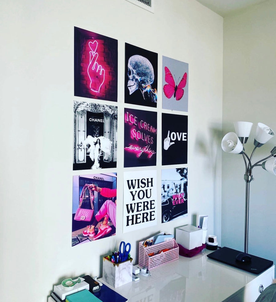 PosterFi posters hung in a customer's room