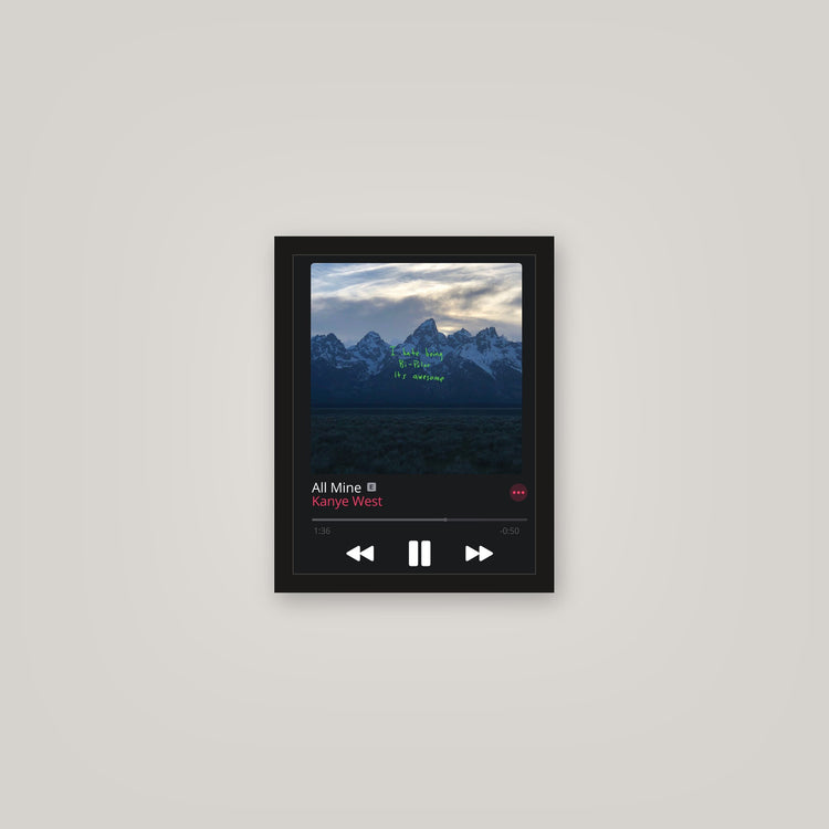 [auto-mockup] ALL MINE MUSIC POSTER - 11 x 14in.