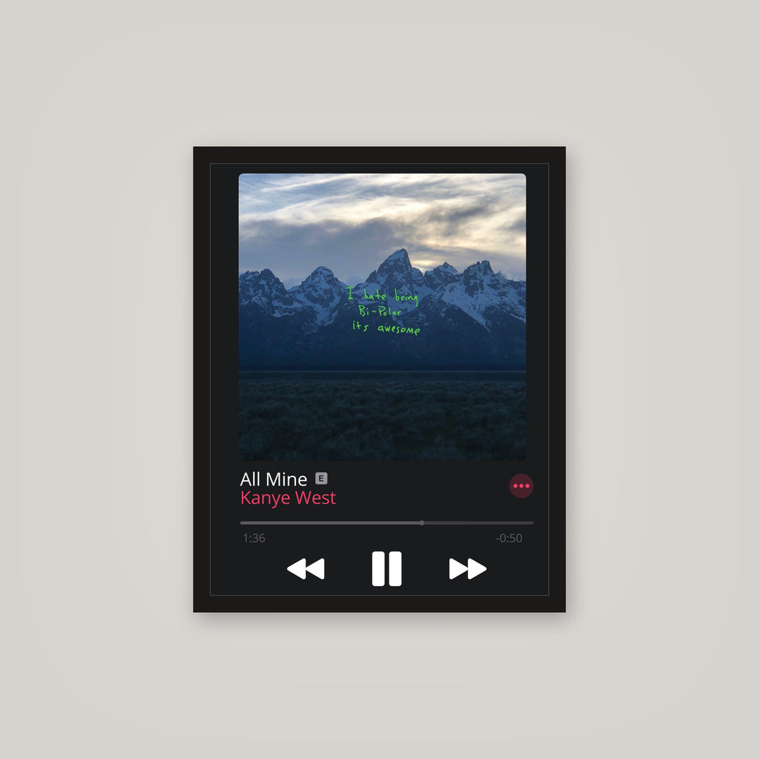 [auto-mockup] ALL MINE MUSIC POSTER - 16 x 20in.