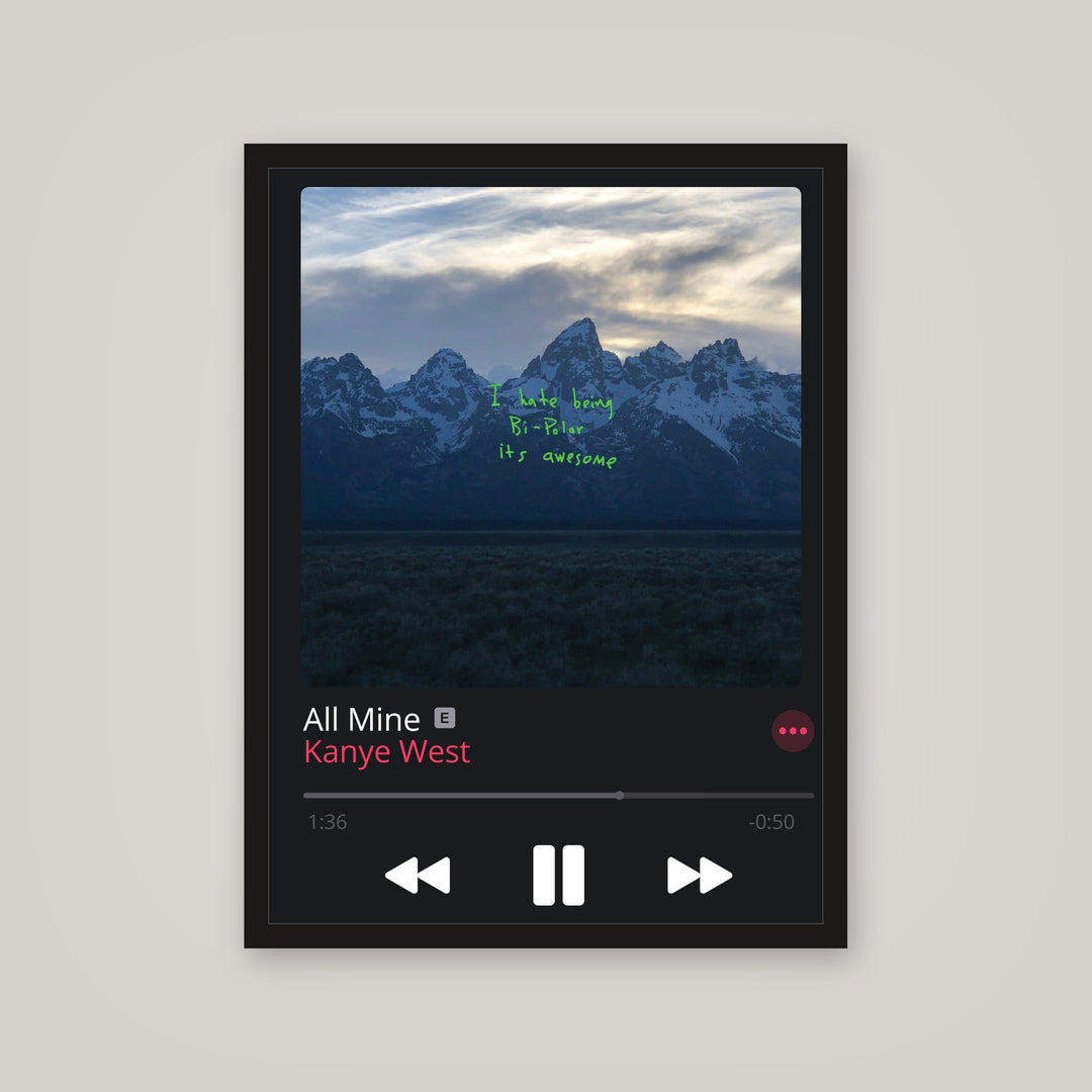 [auto-mockup] ALL MINE MUSIC POSTER - 18 x 24in.