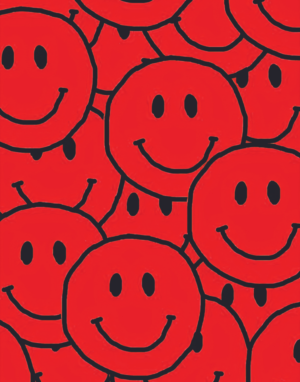 ALL SMILES POSTER IN MULTIPLE COLORS - PosterFi