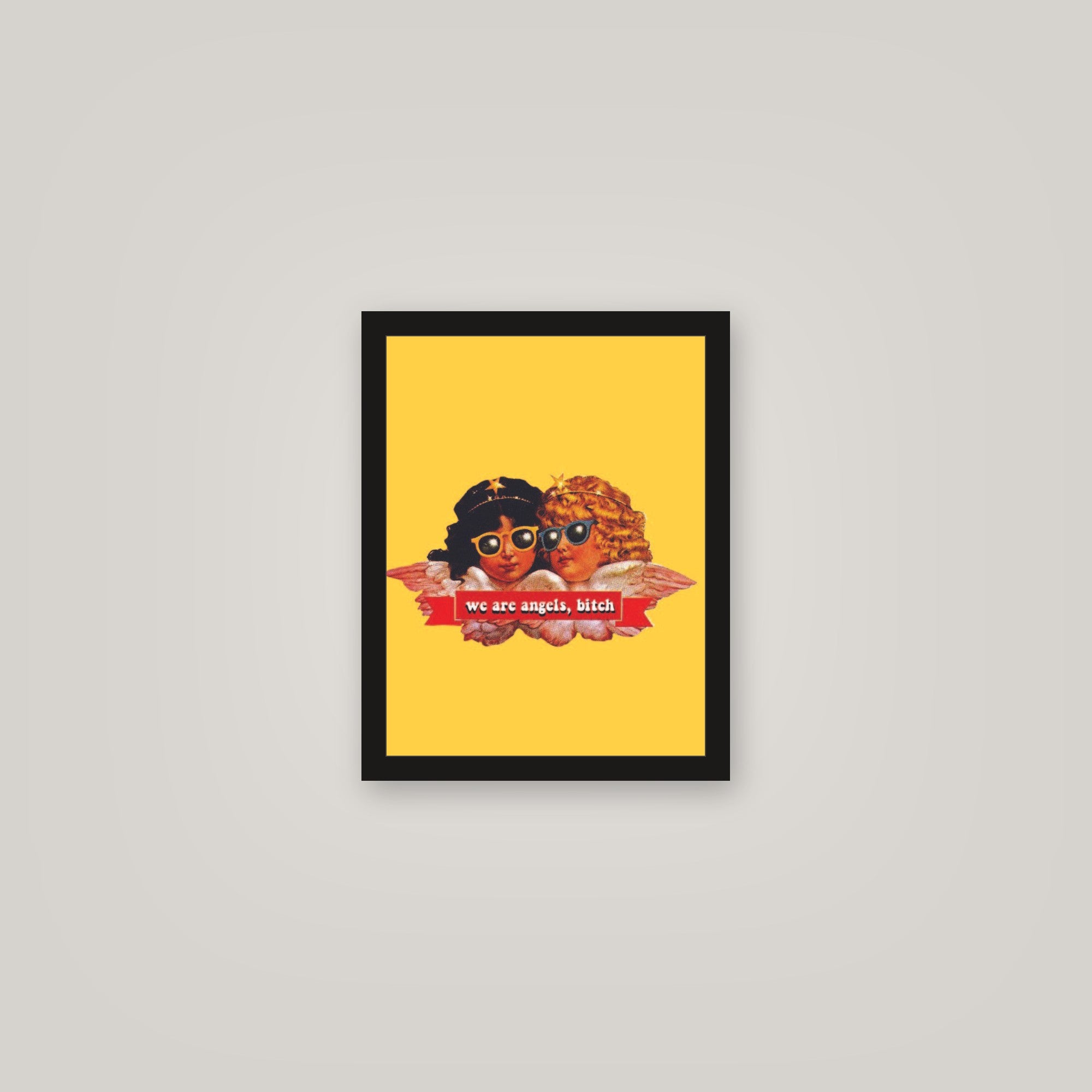 [auto-mockup] ANGELS BITCH POSTER IN MULTIPLE COLORS - 11 x 14in.