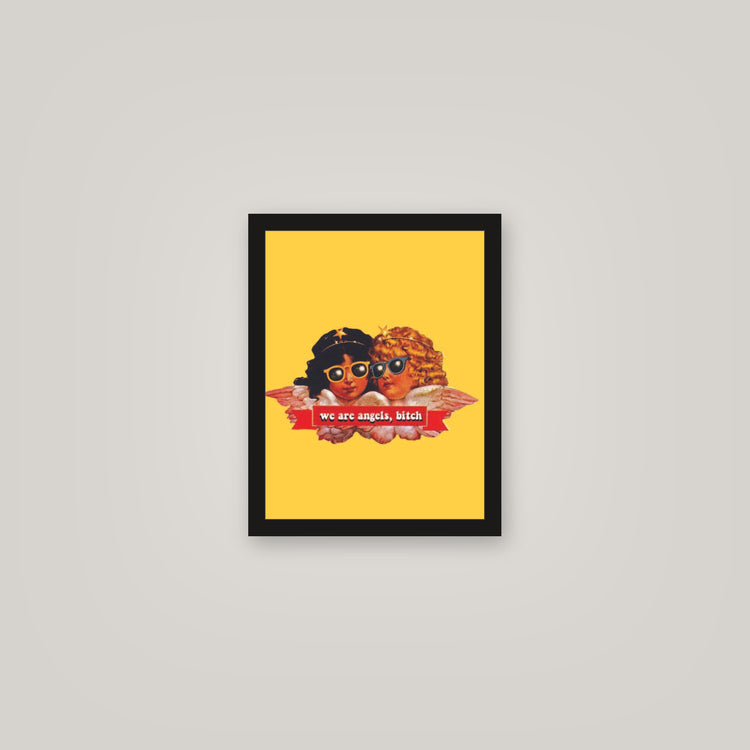 [auto-mockup] ANGELS BITCH POSTER IN MULTIPLE COLORS - 11 x 14in.