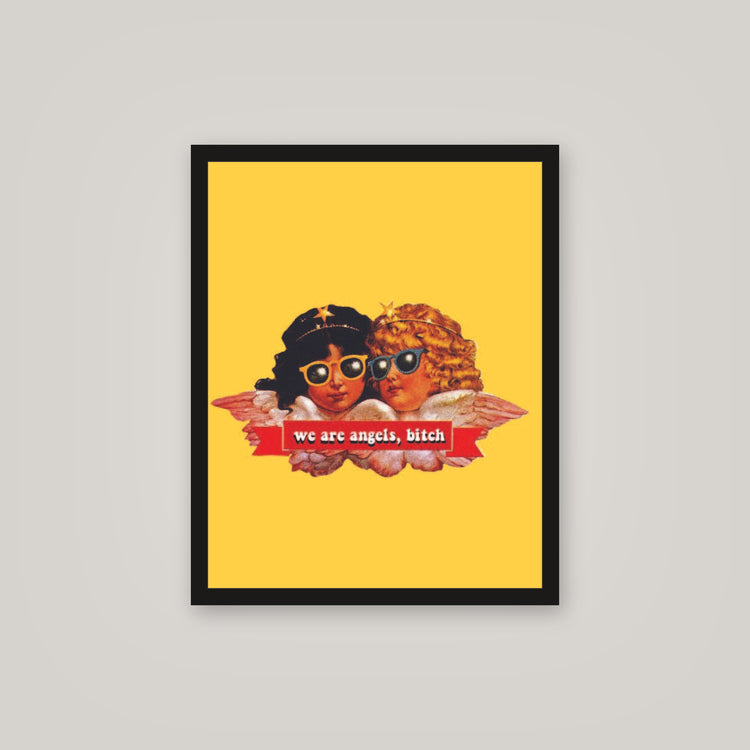 [auto-mockup] ANGELS BITCH POSTER IN MULTIPLE COLORS - 16x 20in.
