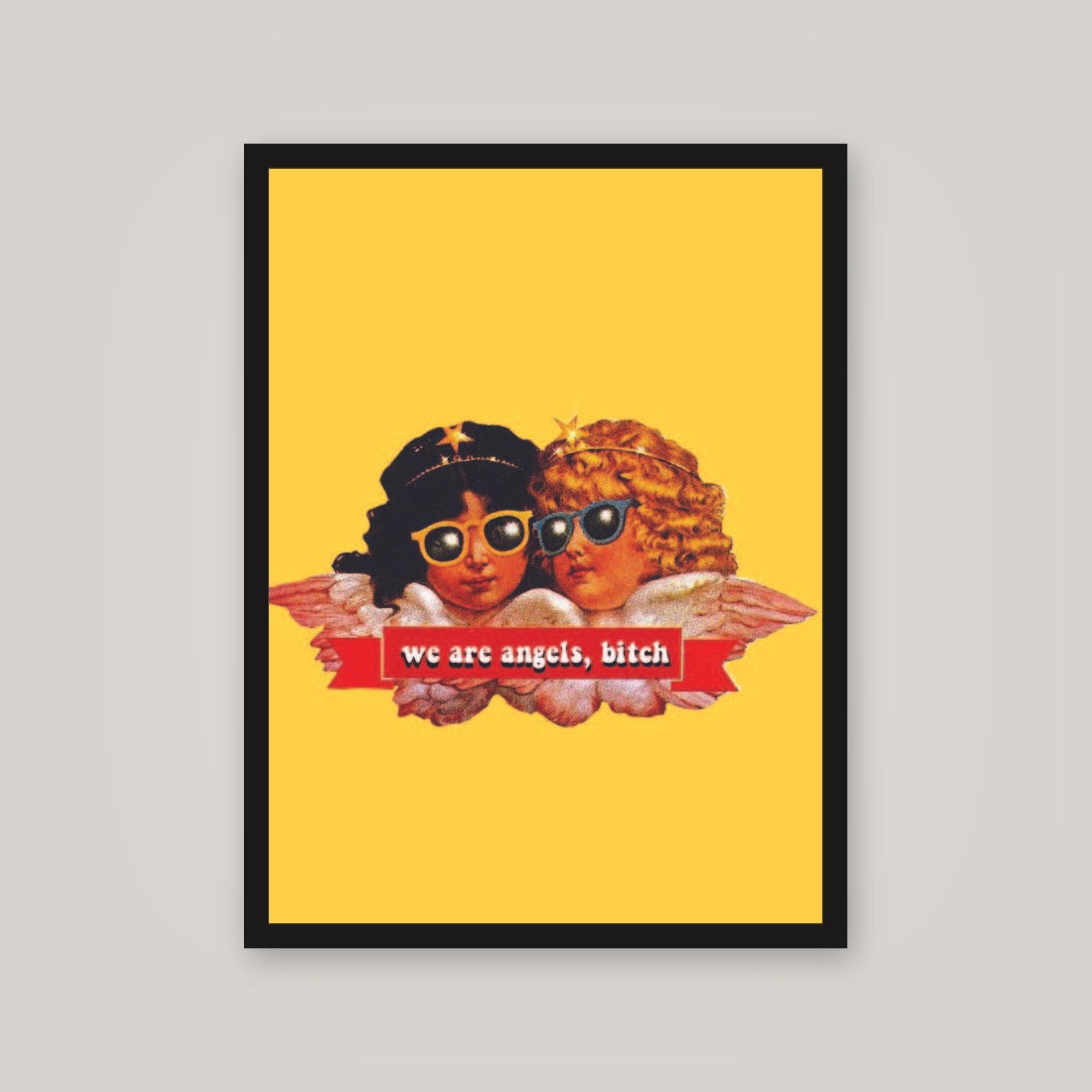 [auto-mockup] ANGELS BITCH POSTER IN MULTIPLE COLORS - 18 x 24in.