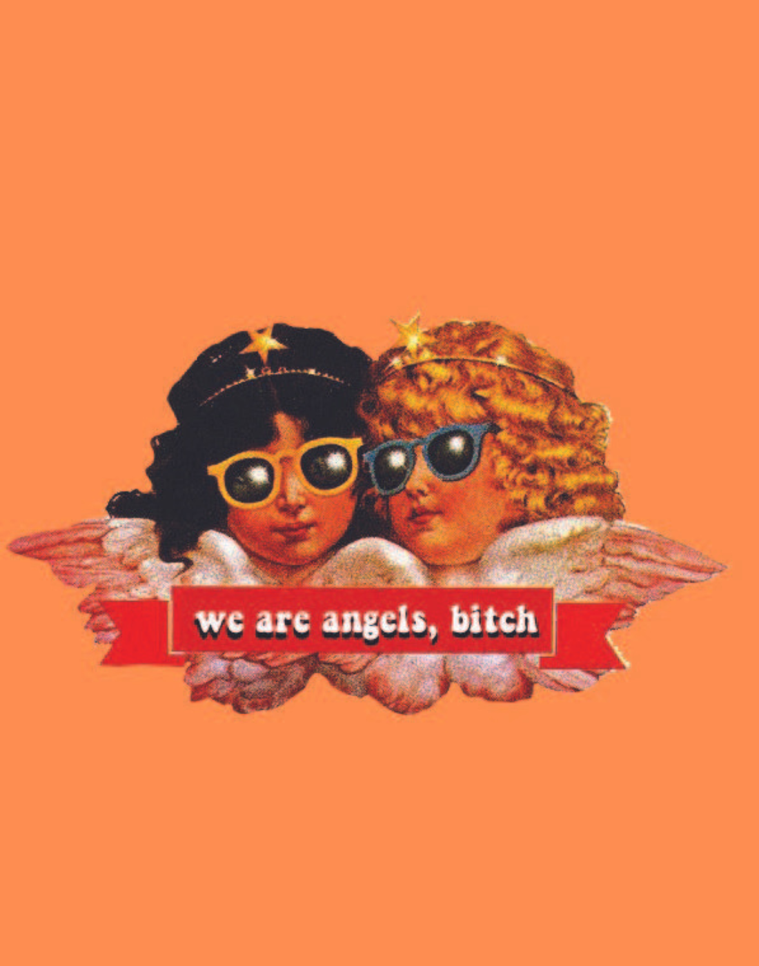 ANGELS BITCH POSTER IN MULTIPLE COLORS - PosterFi