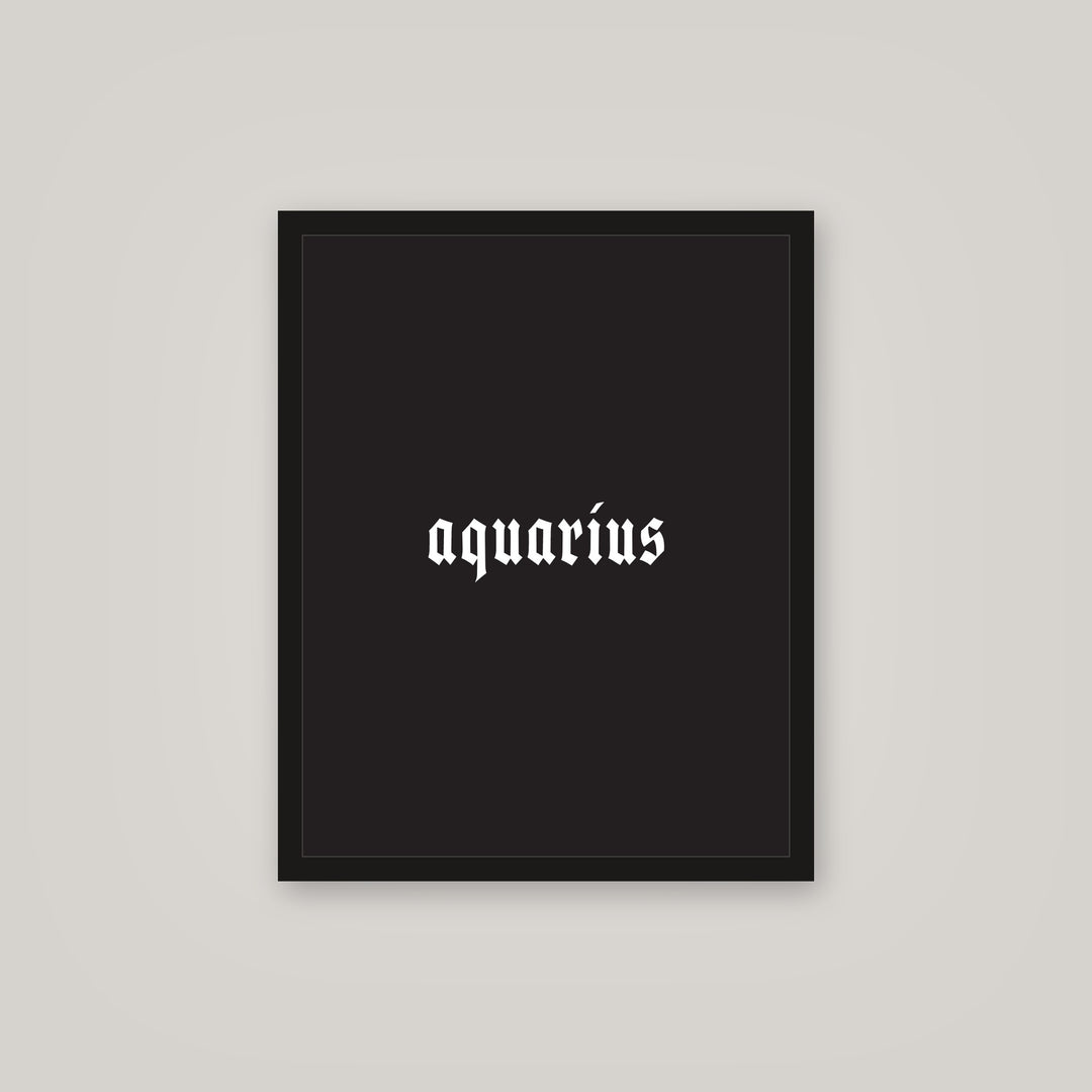 [auto-mockup] AQUARIUS POSTER IN MULTIPLE COLORS - 16x 20in.