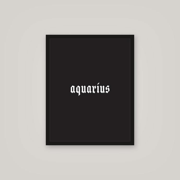 [auto-mockup] AQUARIUS POSTER IN MULTIPLE COLORS - 16x 20in.