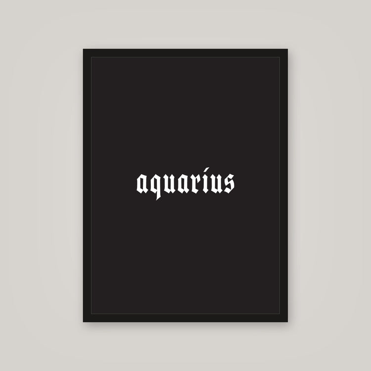 [auto-mockup] AQUARIUS POSTER IN MULTIPLE COLORS - 18 x 24in.