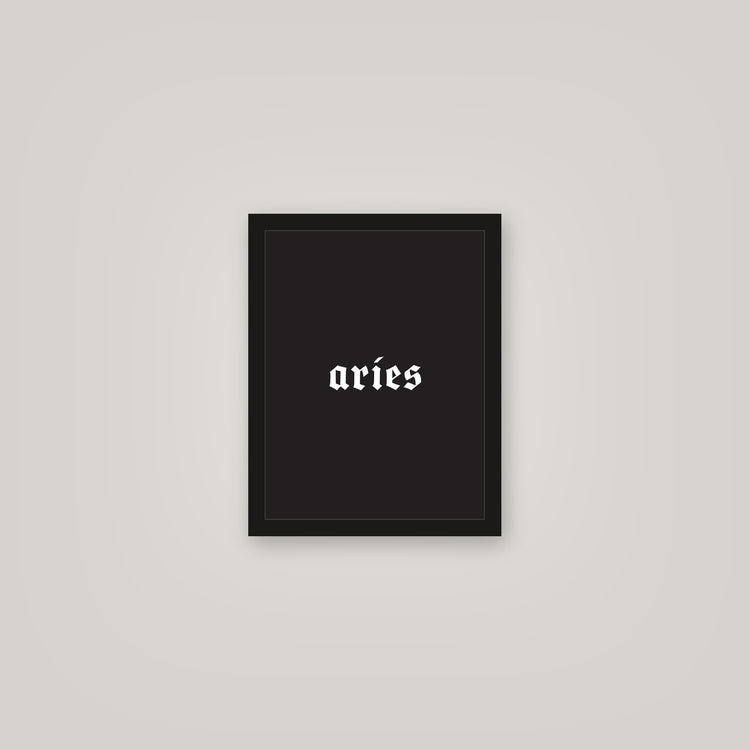 [auto-mockup] ARIES POSTER IN MULTIPLE COLORS - 11 x 14in.