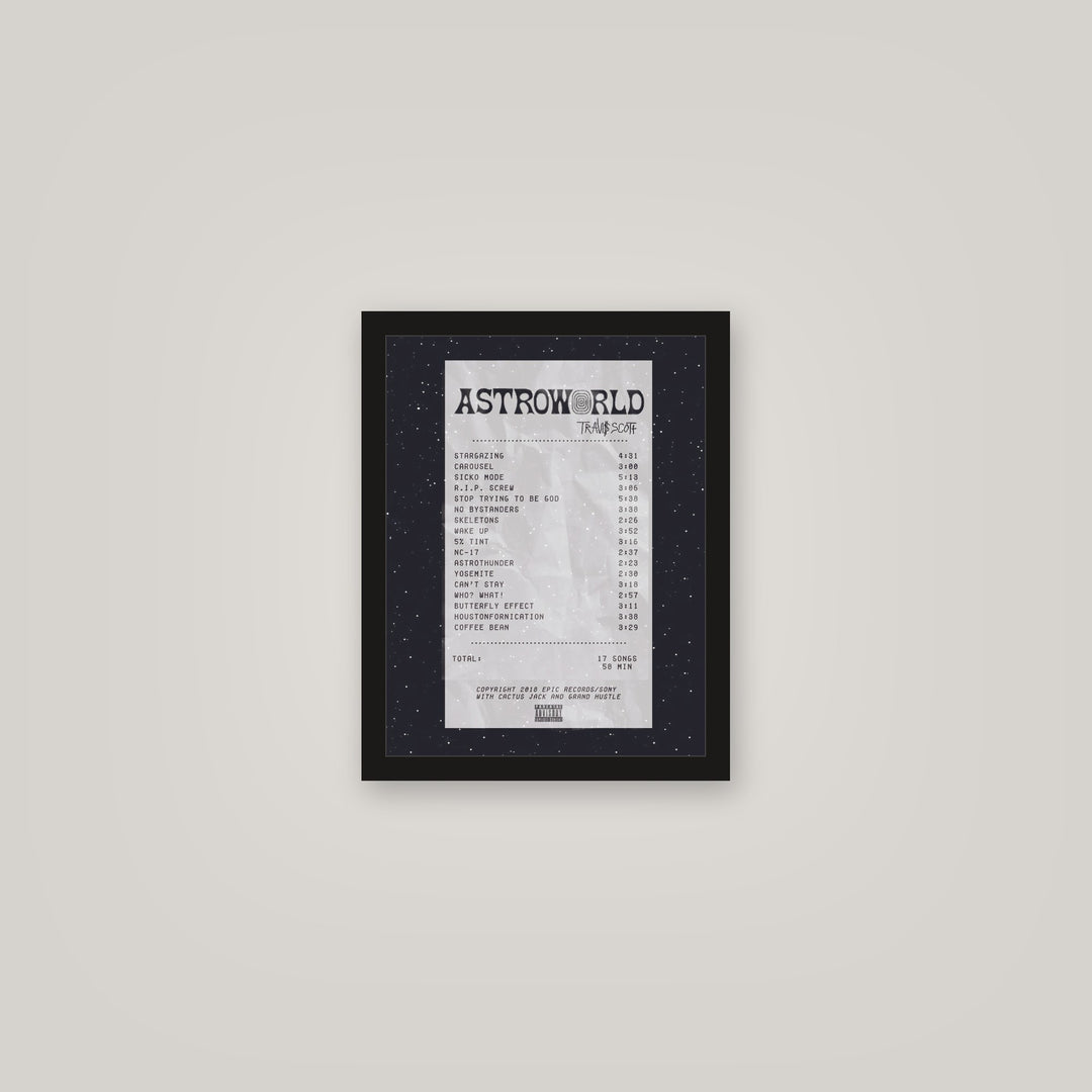 [auto-mockup] ASTRO RECEIPT POSTER - 11 x 14in.