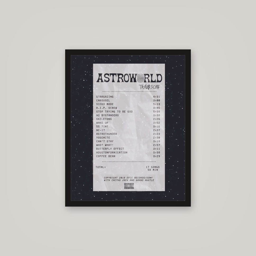 [auto-mockup] ASTRO RECEIPT POSTER - 16 x 20in.