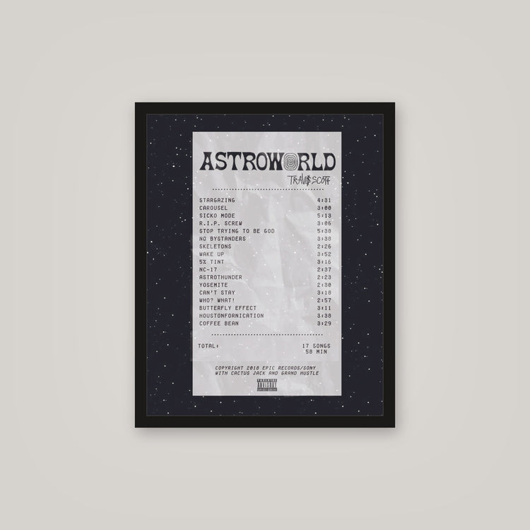[auto-mockup] ASTRO RECEIPT POSTER - 16 x 20in.