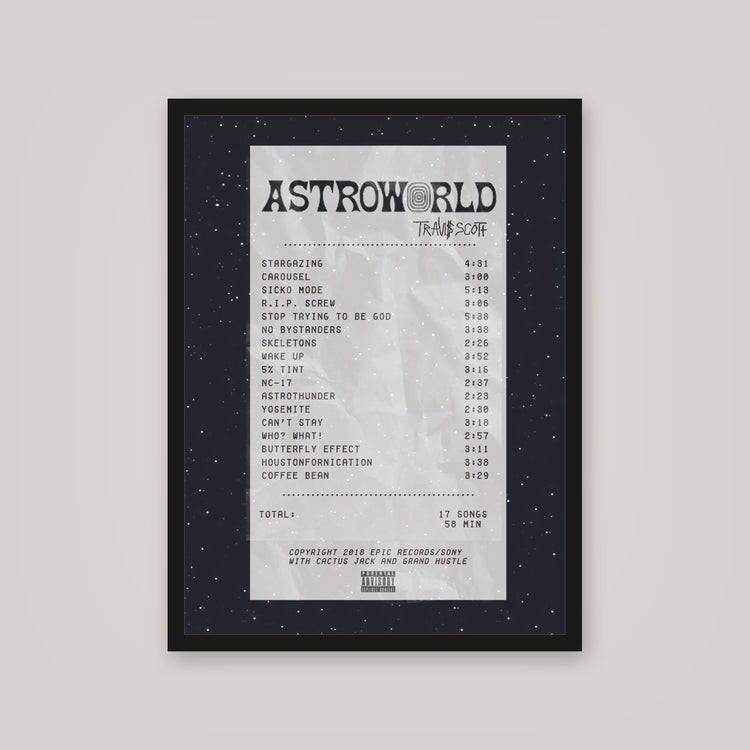 [auto-mockup] ASTRO RECEIPT POSTER - 18 x 24in.