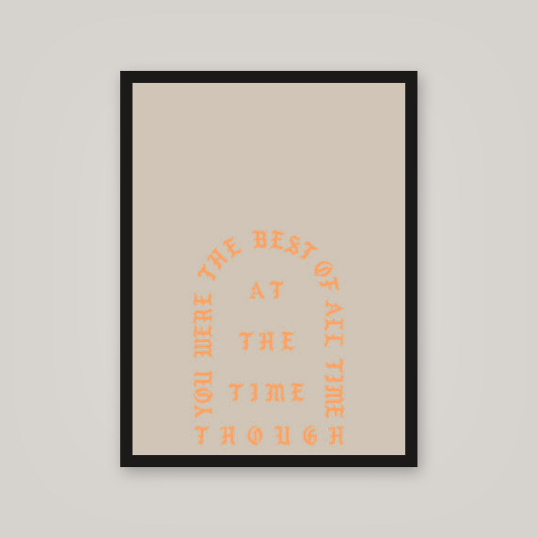 [auto-mockup] AT THE TIME THOUGH POSTER - 18 x 24in.