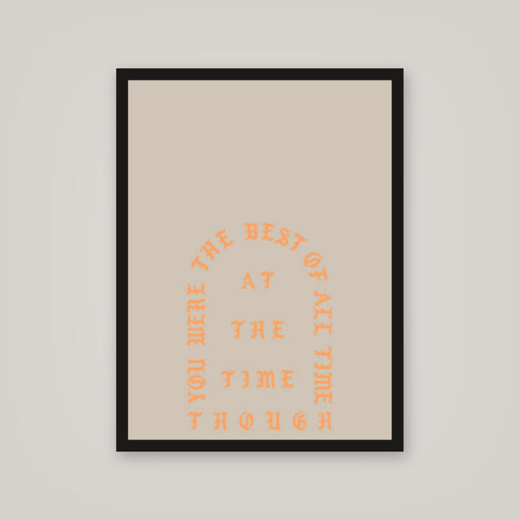 [auto-mockup] AT THE TIME THOUGH POSTER - 18 x 24in.