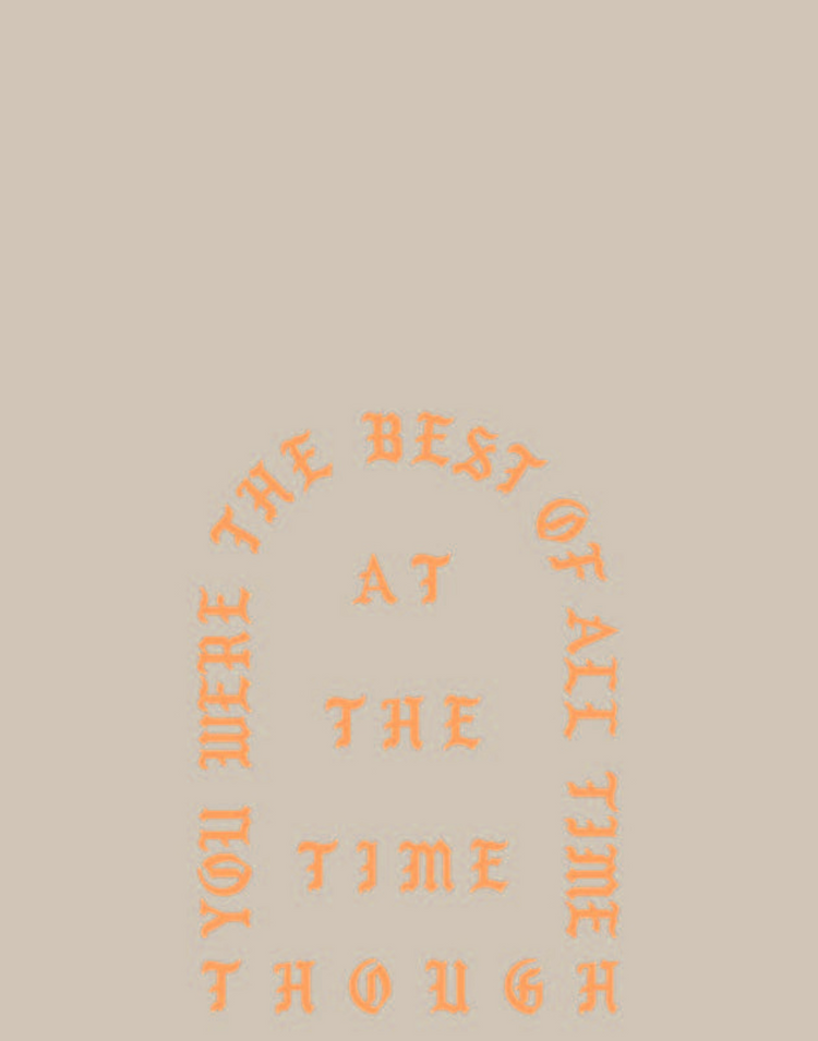 AT THE TIME THOUGH POSTER - PosterFi