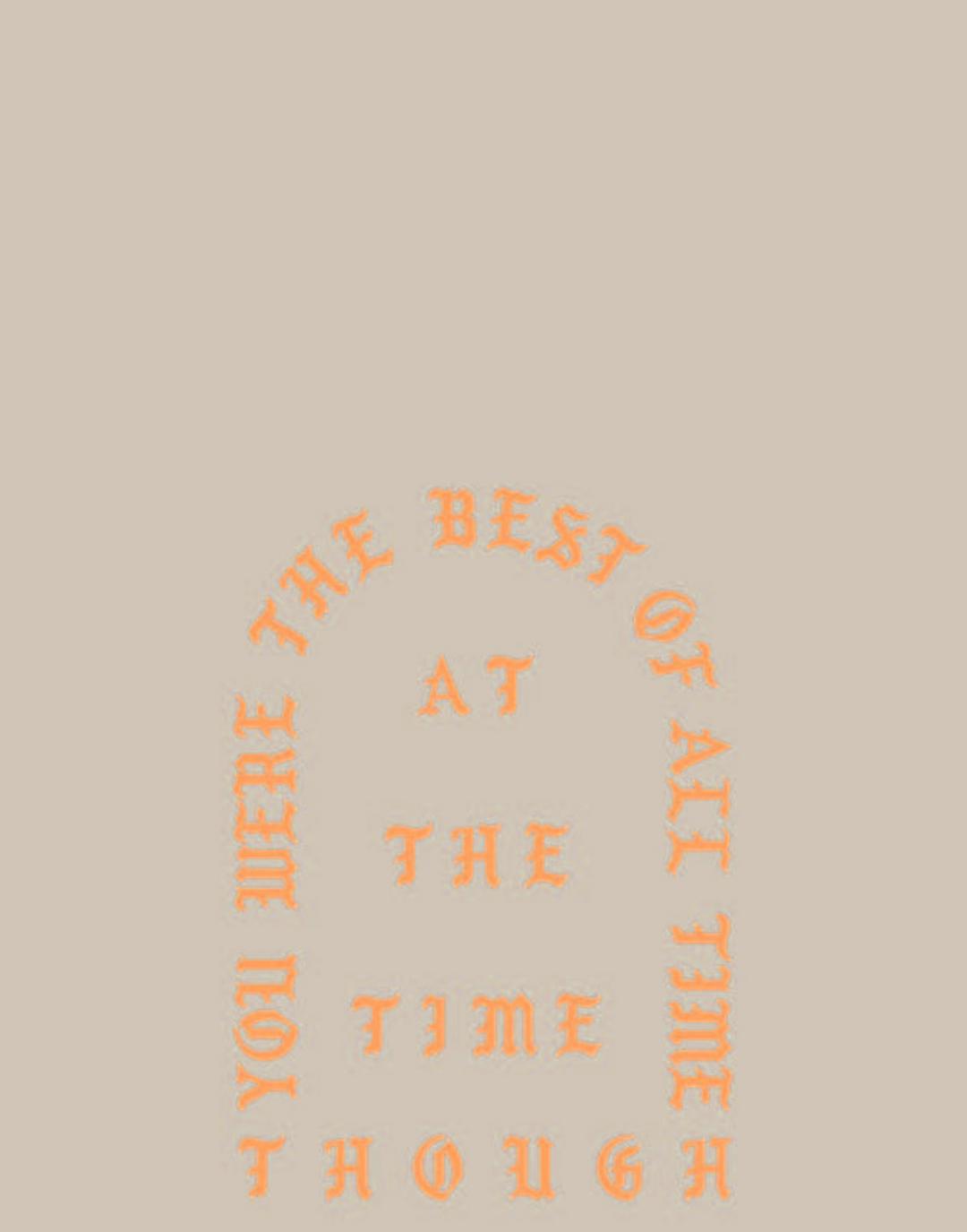 AT THE TIME THOUGH POSTER - PosterFi
