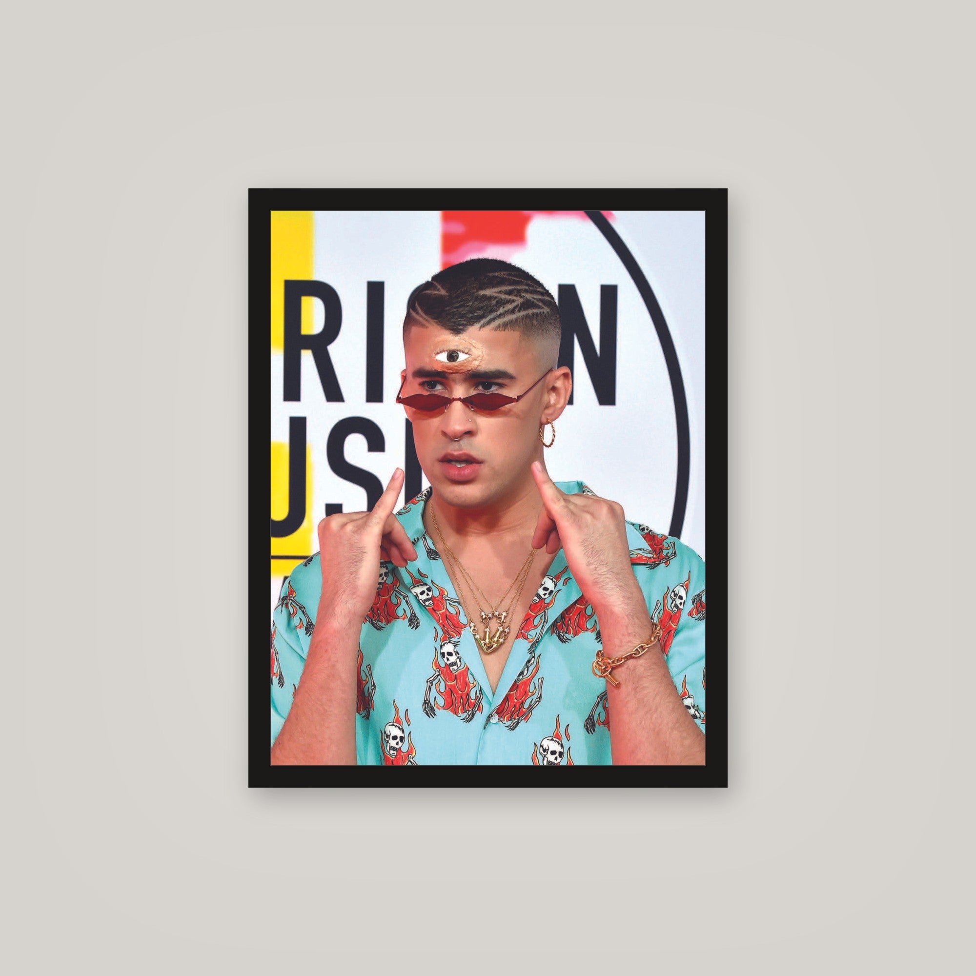 [auto-mockup] BAD BUNNY THIRD EYE POSTER - 16 x 20in.