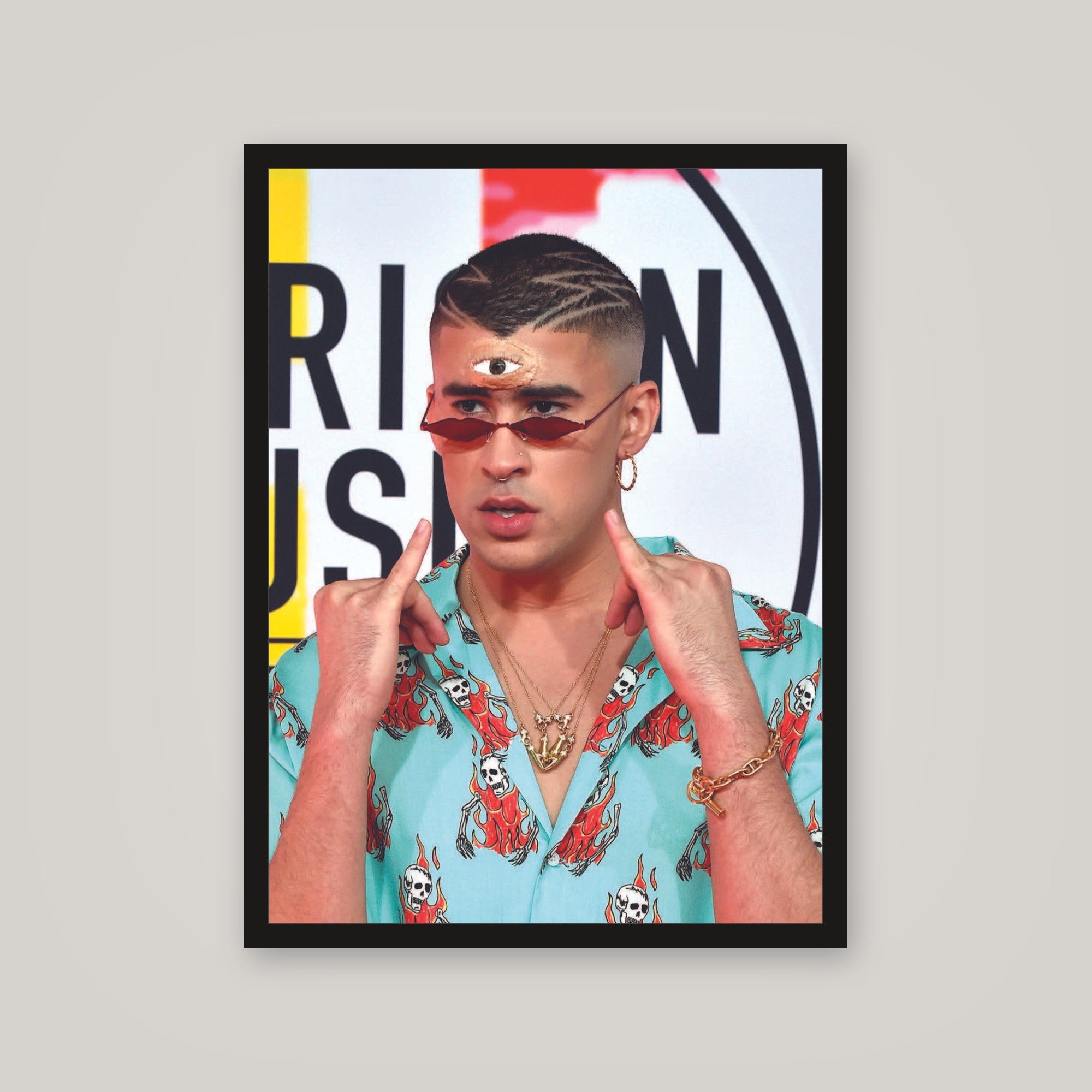 [auto-mockup] BAD BUNNY THIRD EYE POSTER - 18 x 24in.