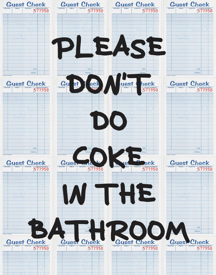 BATHROOM RULES POSTER IN MULTIPLE COLORS - PosterFi