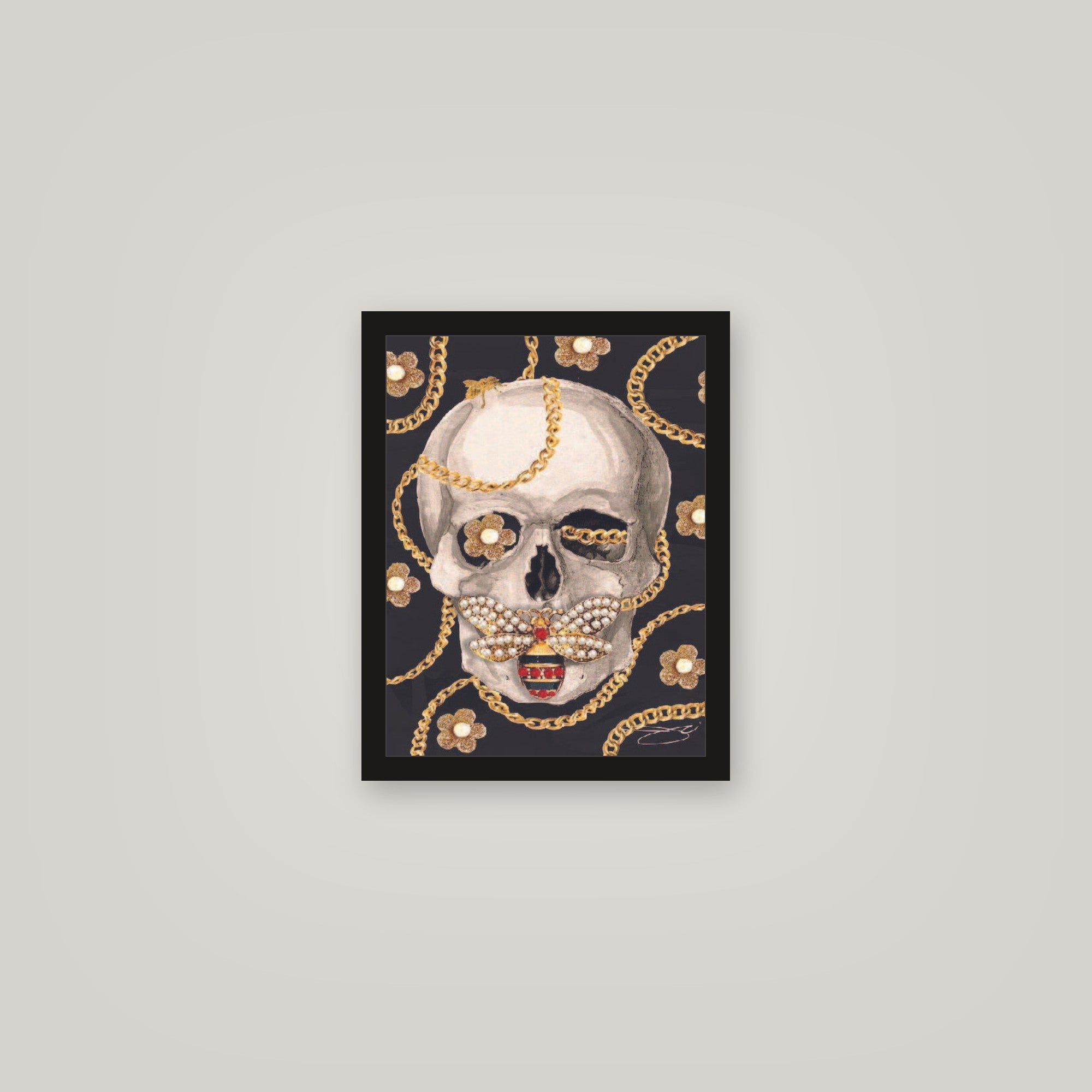 [auto-mockup] BEE SKULL POSTER - 11 x 14in.